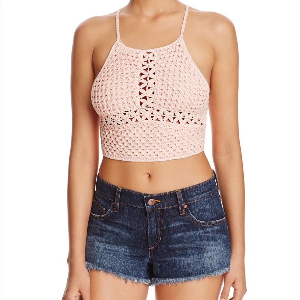 MINKPINK crochet crop top